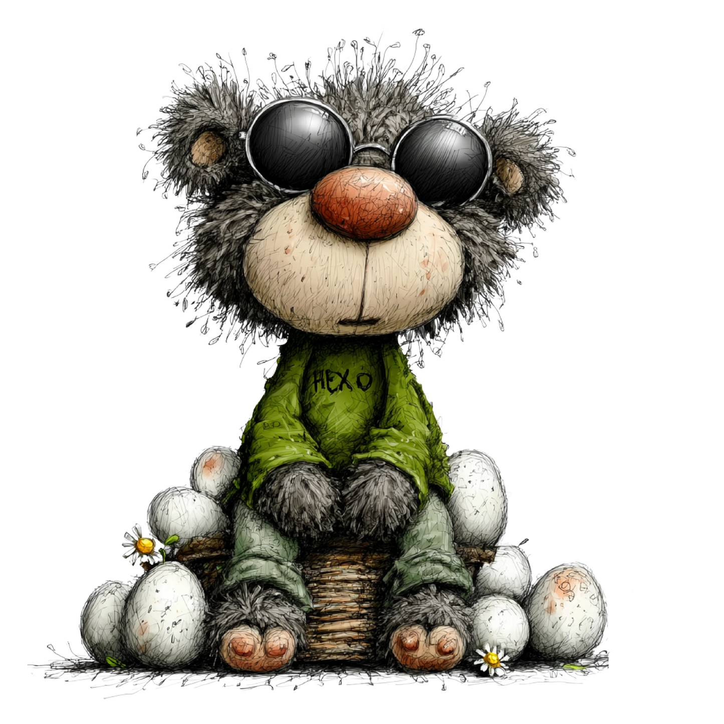 Bügelbild Frühlings Bär #4