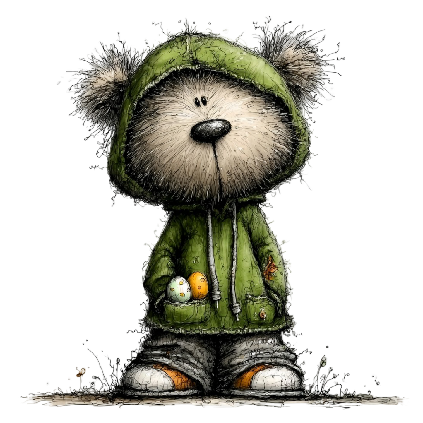 Bügelbild Frühlings Bär #6