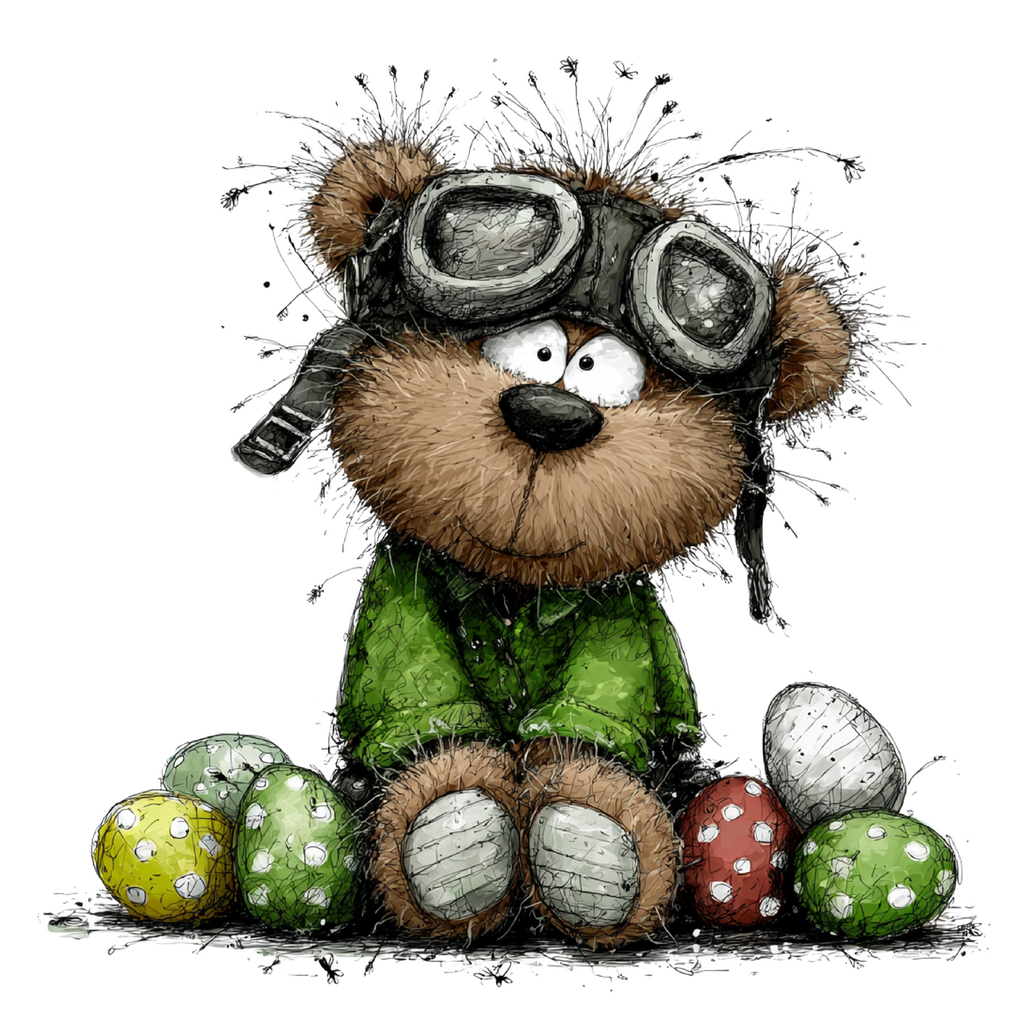 Bügelbild Frühlings Bär #8