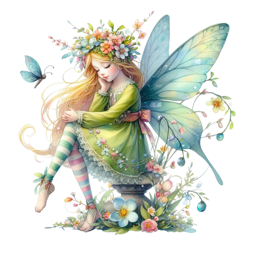 Bügelbild Frühlings Fee #4 Fylou's Style