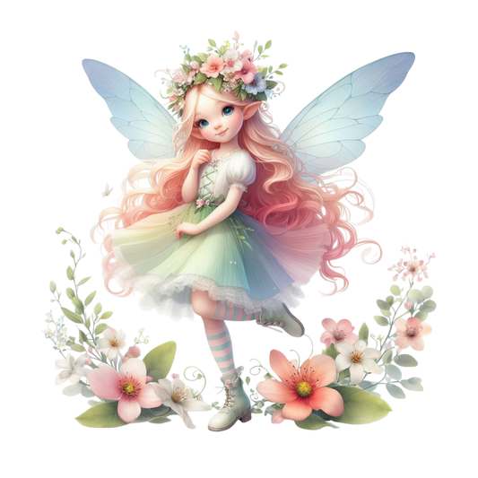 Bügelbild Frühlings Fee #7 Fylou's Style