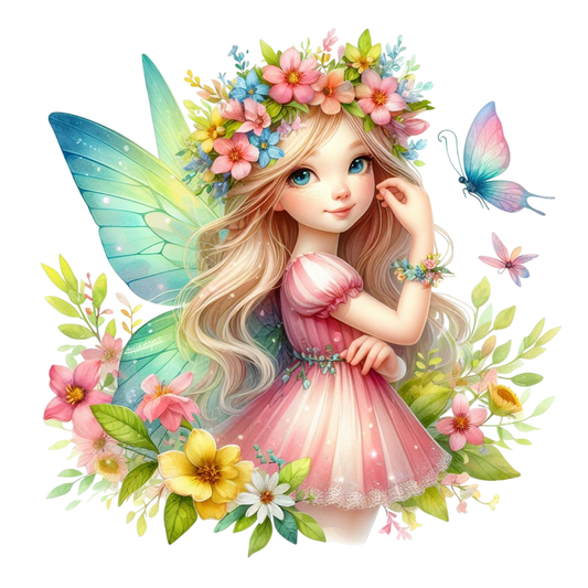 Bügelbild Frühlings Fee #9 Fylou's Style