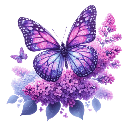 Bügelbild Frühlings Schmetterling #1 Fylou's Style