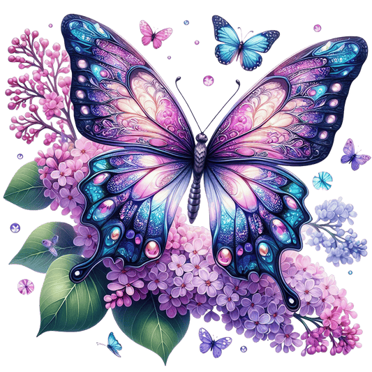 Bügelbild Frühlings Schmetterling #13 Fylou's Style