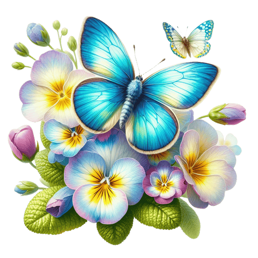 Bügelbild Frühlings Schmetterling #14 Fylou's Style