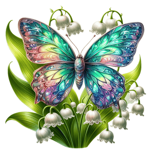 Bügelbild Frühlings Schmetterling #26 Fylou's Style