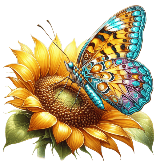 Bügelbild Frühlings Schmetterling #4 Fylou's Style