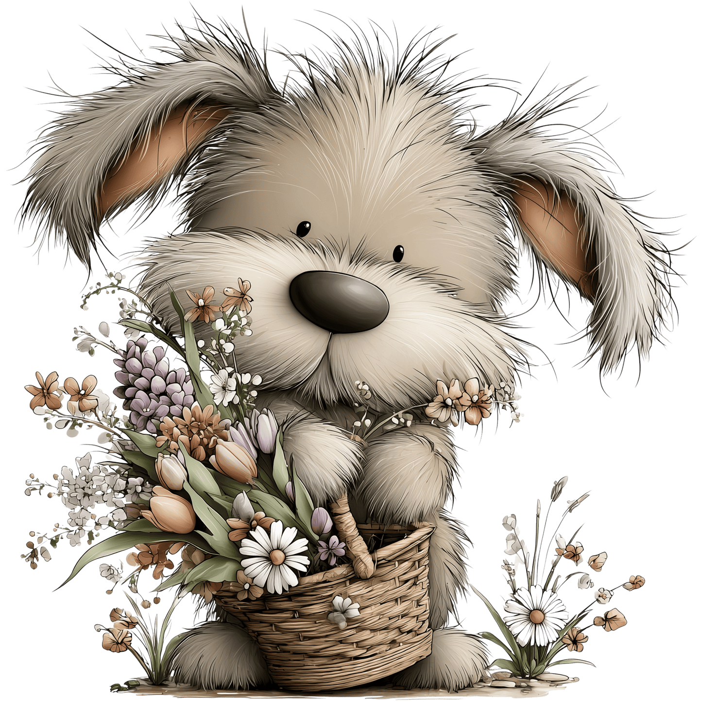 Bügelbild Frühlings Tiere Hund #11