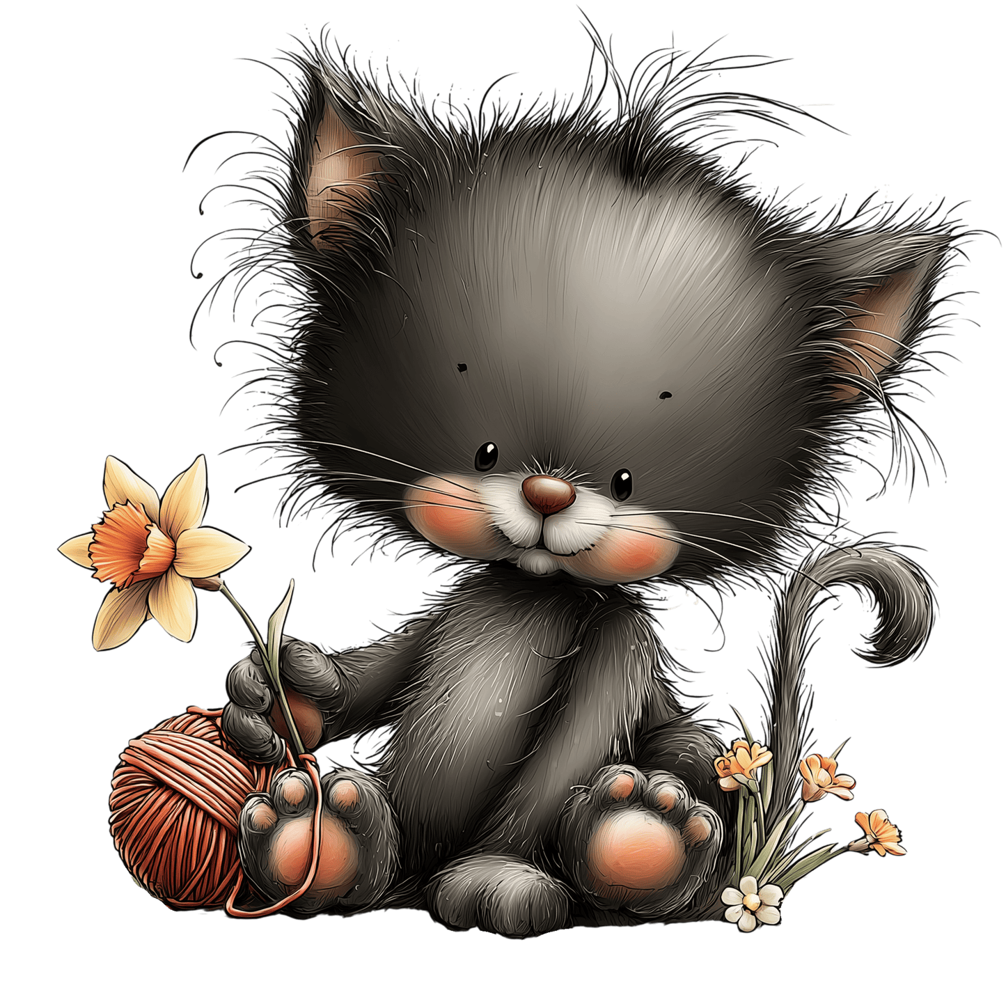 Bügelbild Frühlings Tiere Katze #7