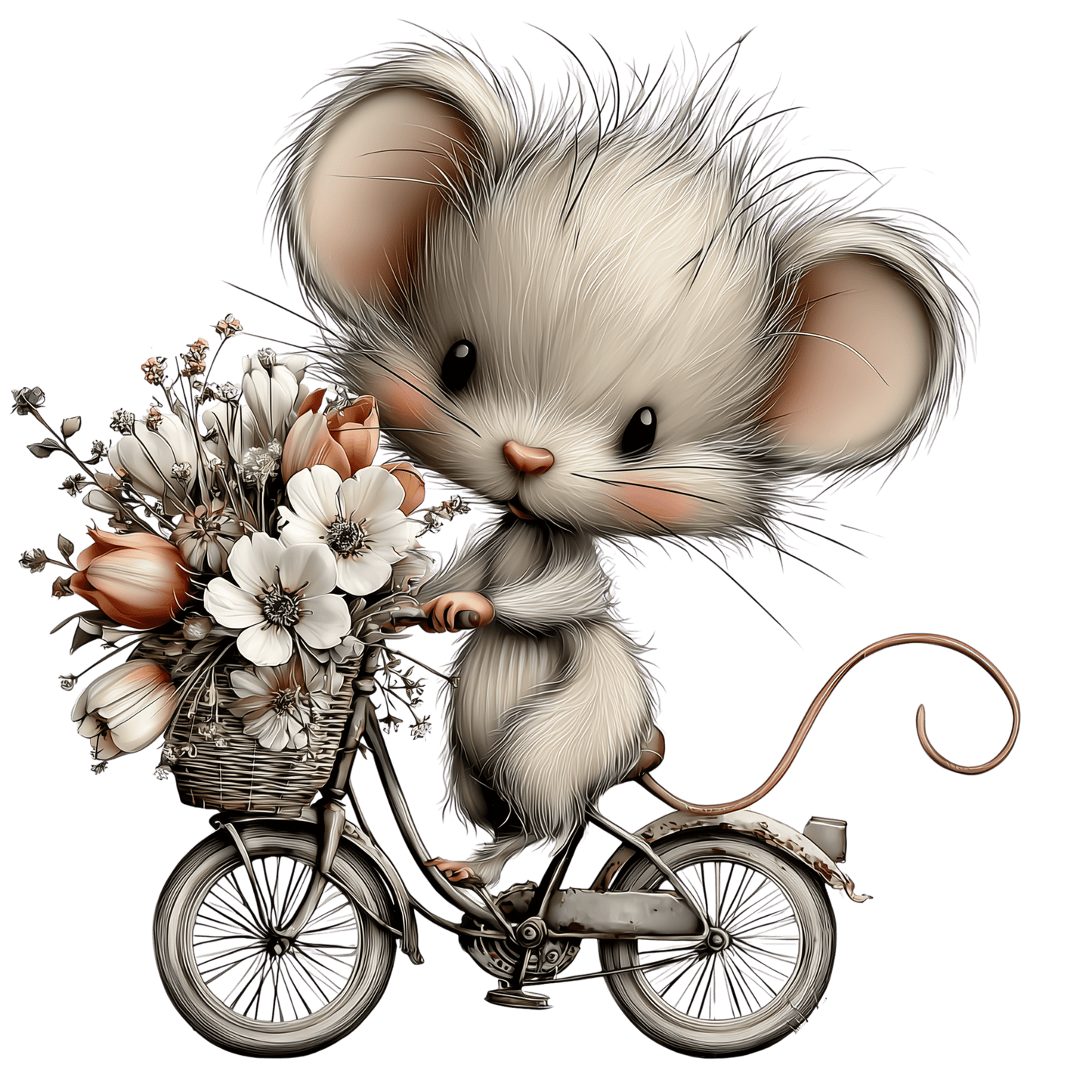 Bügelbild Frühlings Tiere Maus #8