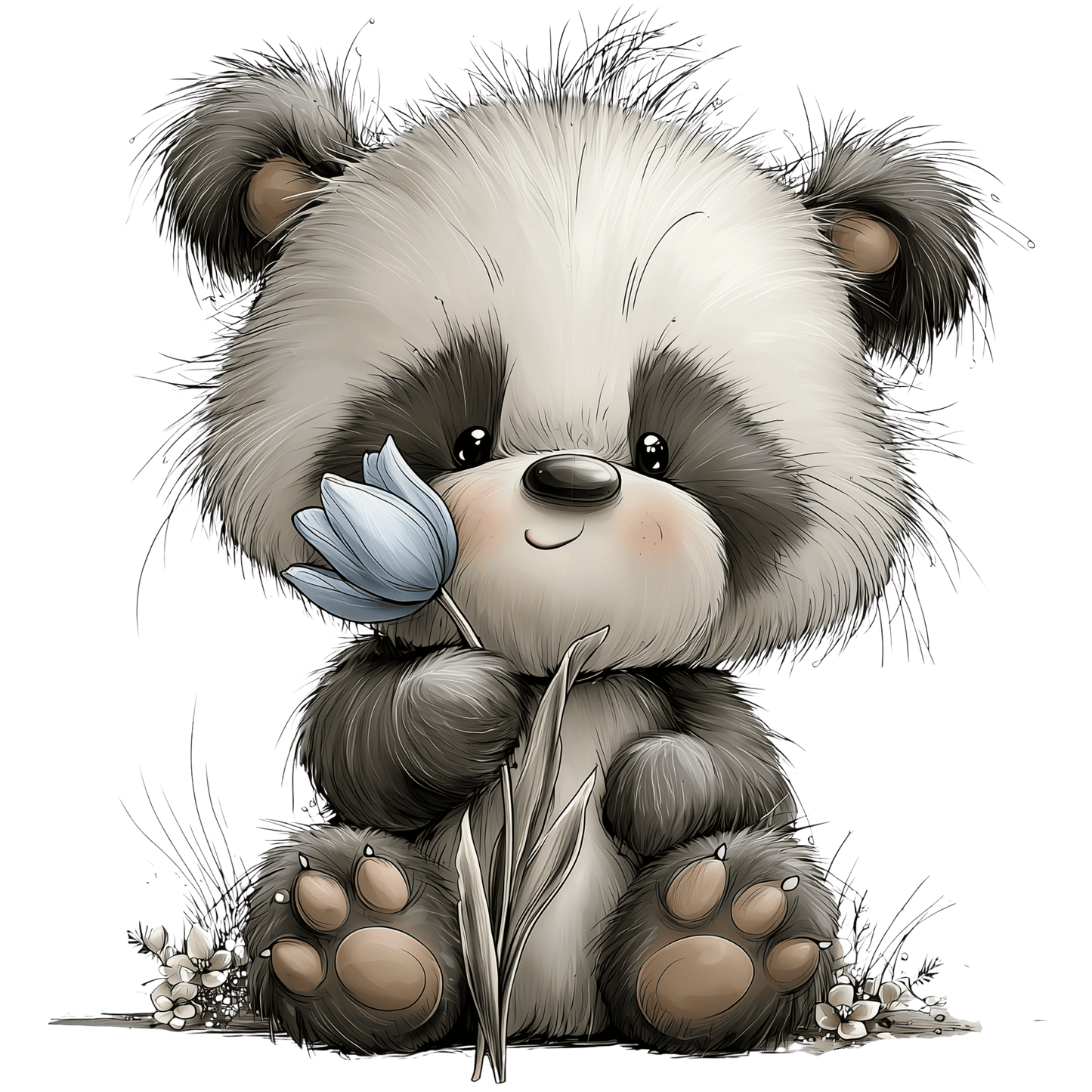 Bügelbild Frühlings Tiere Panda #6