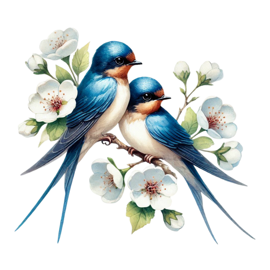 Bügelbild Frühlings Vogel #11 Fylou's Style