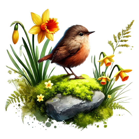 Bügelbild Frühlings Vogel #21 Fylou's Style