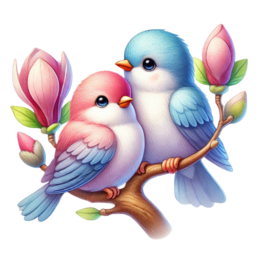 Bügelbild Frühlings Vogel #22 Fylou's Style