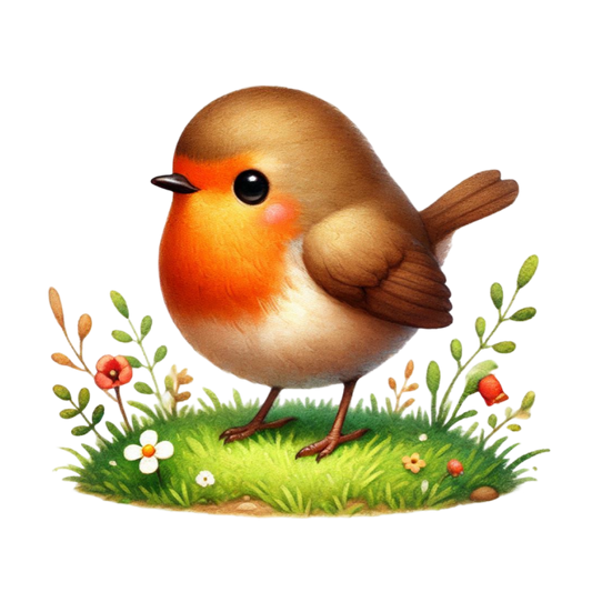 Bügelbild Frühlings Vogel #4 Fylou's Style