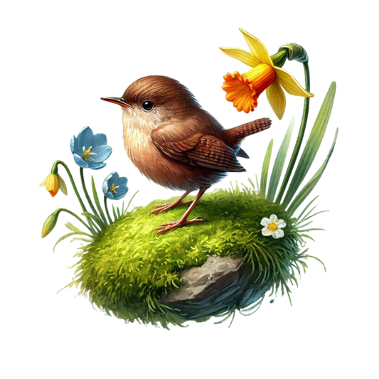 Bügelbild Frühlings Vogel #6 Fylou's Style