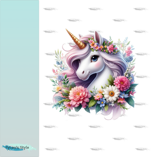 Bügelbild Frühlingseinhorn #11 Fylou's Style