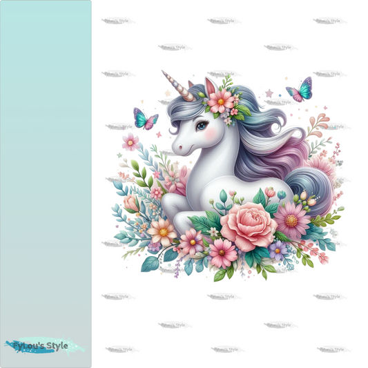 Bügelbild Frühlingseinhorn #12 Fylou's Style