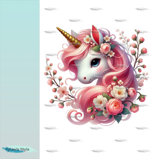 Bügelbild Frühlingseinhorn #5 Fylou's Style