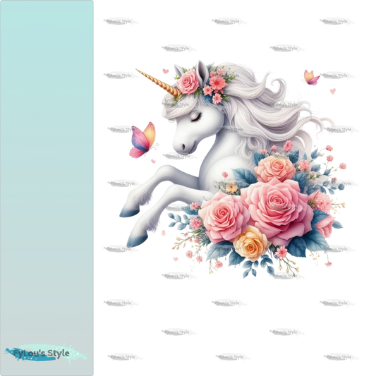 Bügelbild Frühlingseinhorn #7 Fylou's Style