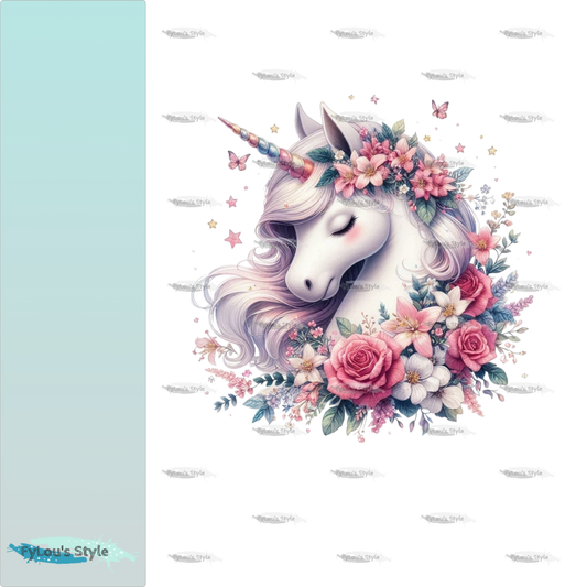 Bügelbild Frühlingseinhorn #8 Fylou's Style
