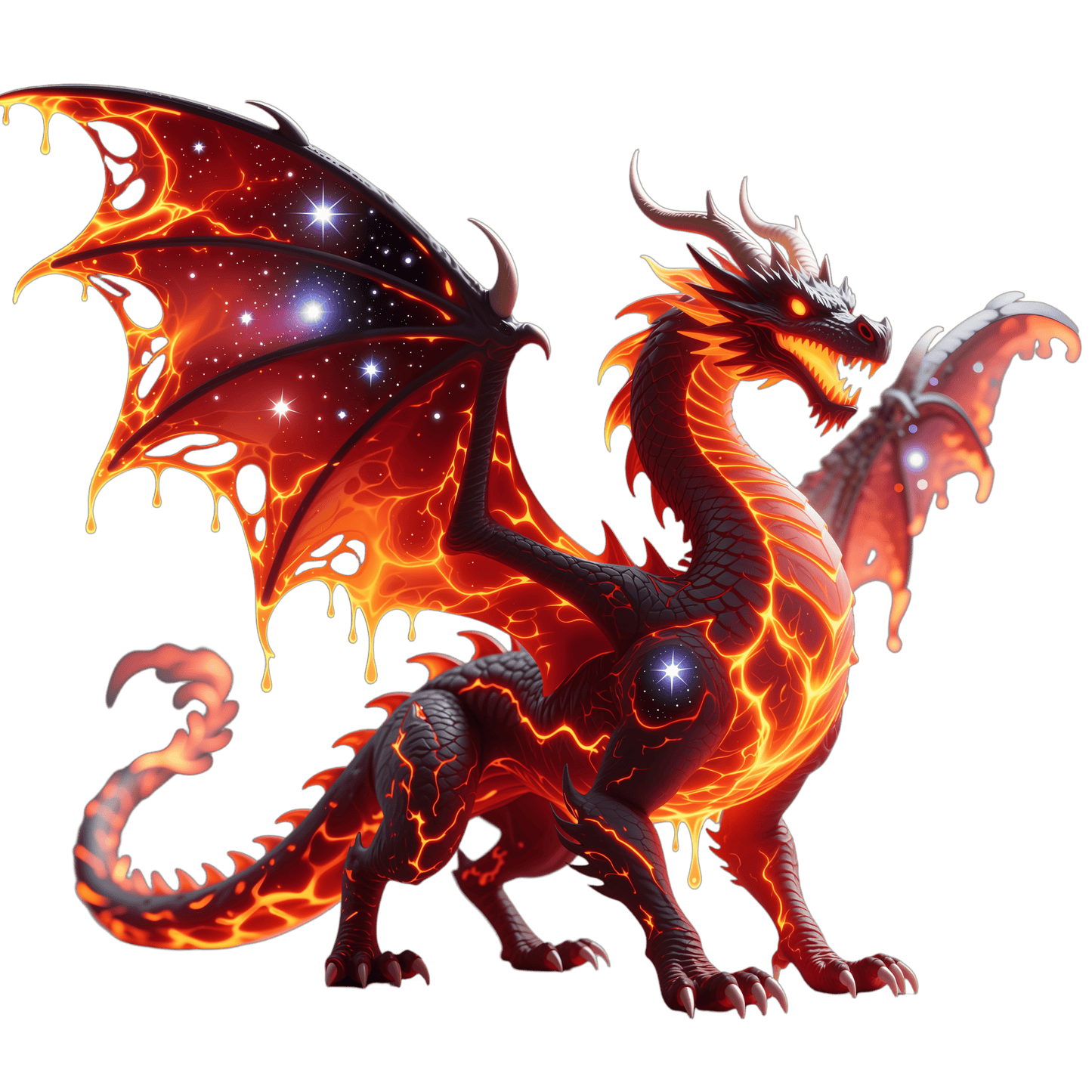 Bügelbild Galaxy Drache #11