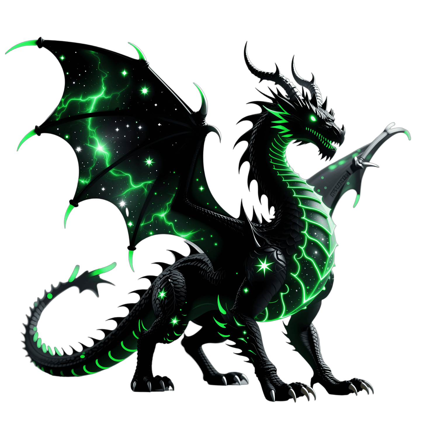 Bügelbild Galaxy Drache #3