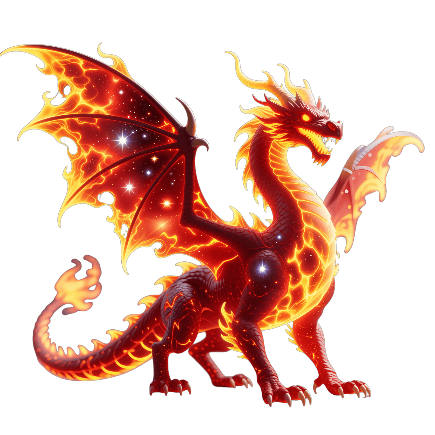 Bügelbild Galaxy Drache #7