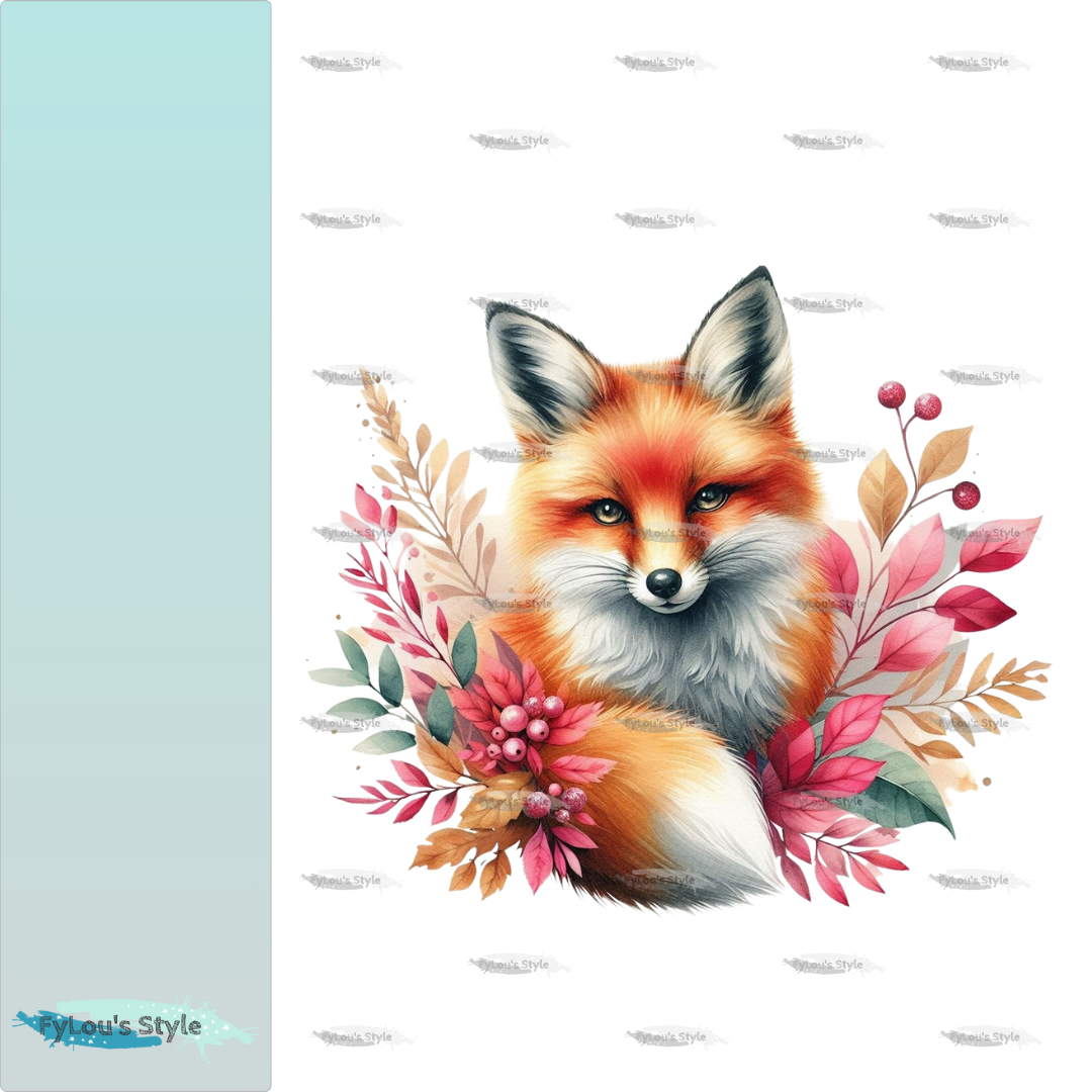 Bügelbild Glitzer Fuchs #1