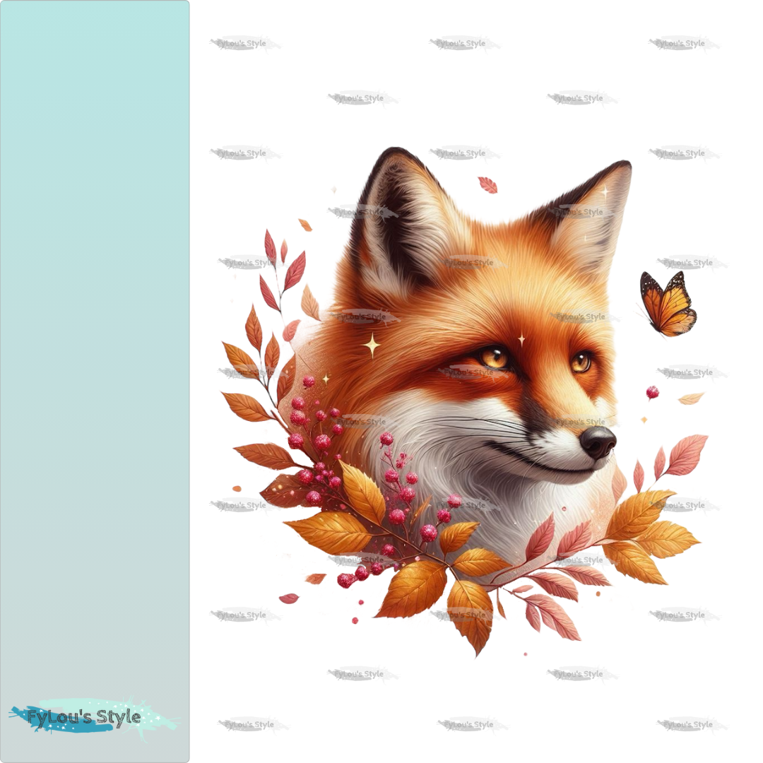 Bügelbild Glitzer Fuchs #2