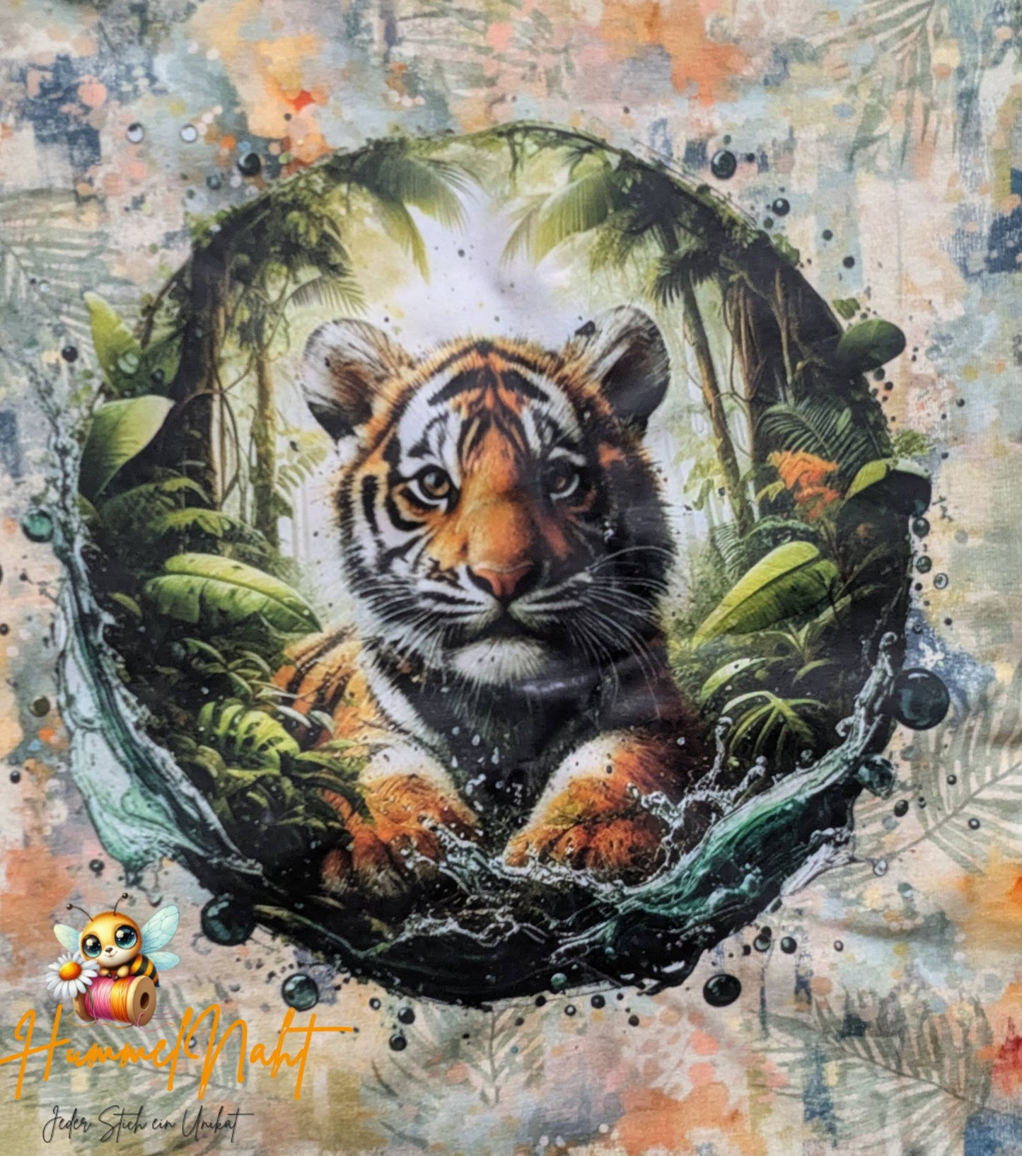 Bügelbild Regenwald kleiner Tiger #3 Fylou's Style