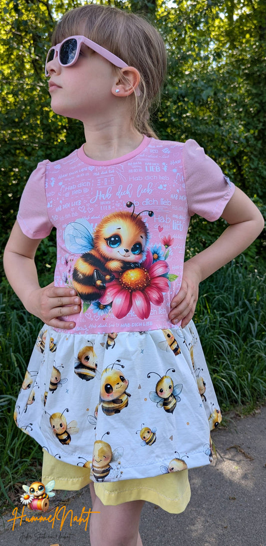 Bügelbild Biene mit Blumen #15 Fylou's Style