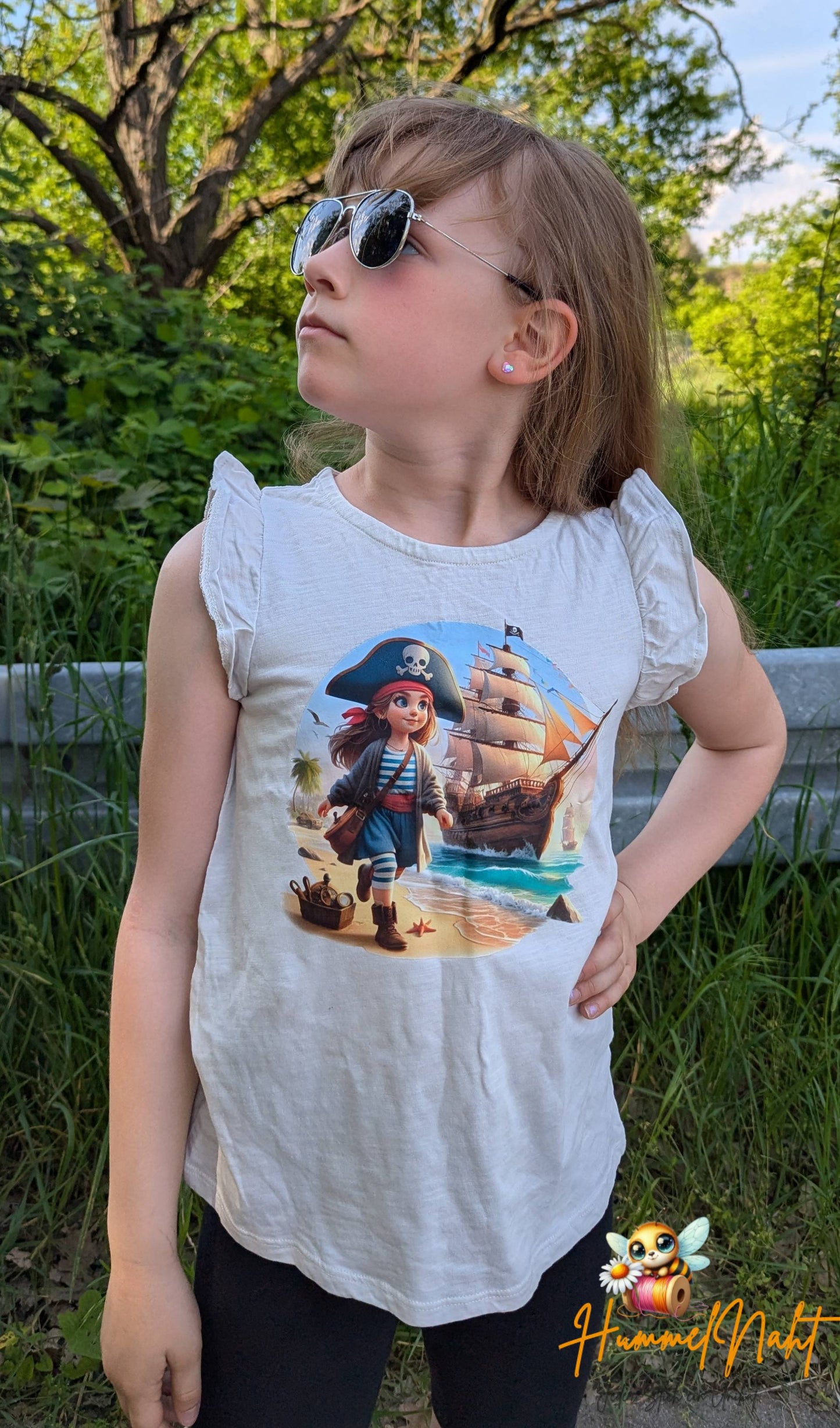 Bügelbild Piratenmädchen #3 Fylou's Style