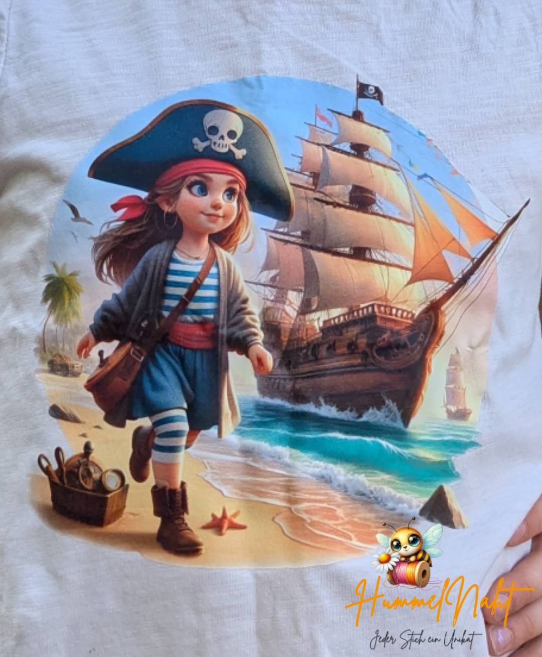 Bügelbild Piratenmädchen #3 Fylou's Style