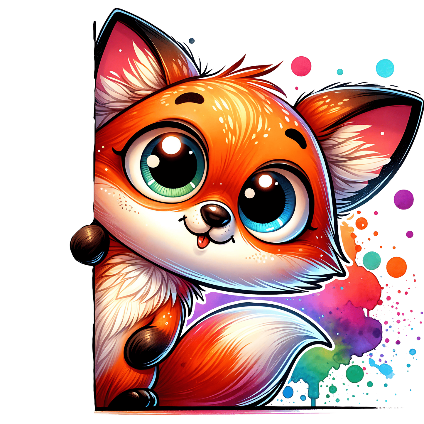 Bügelbild Guck Guck Fuchs Fylou's Style