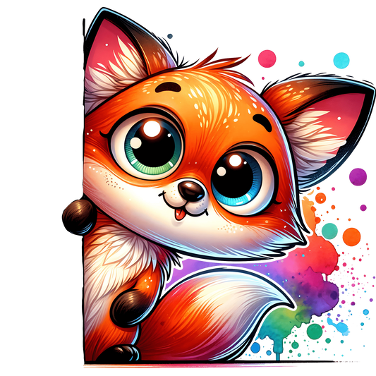 Bügelbild Guck Guck Fuchs Fylou's Style