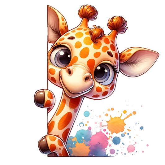 Bügelbild Guck Guck Giraffe #1 Fylou's Style