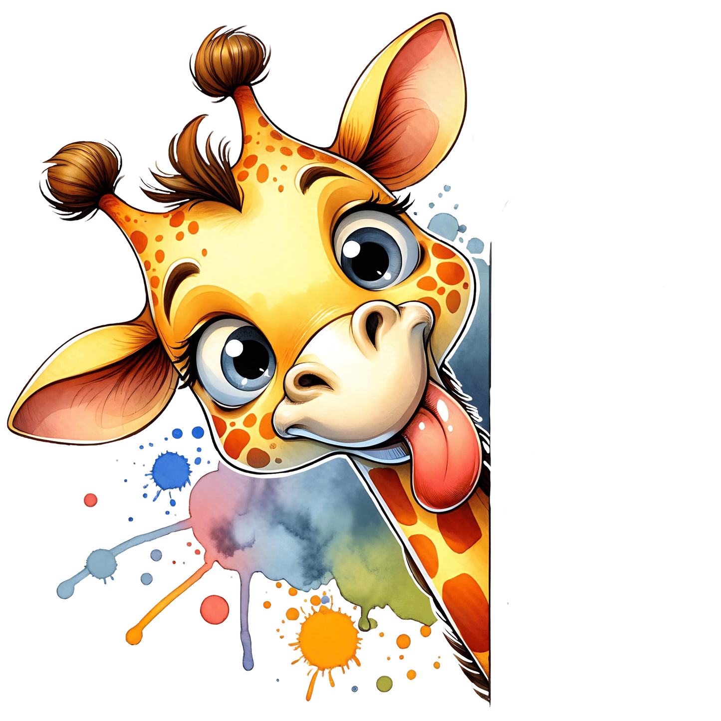 Bügelbild Guck Guck Giraffe #2 Fylou's Style