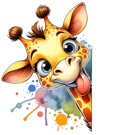 Bügelbild Guck Guck Giraffe #2 Fylou's Style