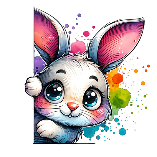 Bügelbild Guck Guck Hase #2 Fylou's Style