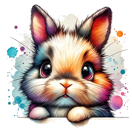 Bügelbild Guck Guck Hase #2 Fylou's Style