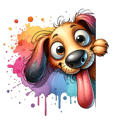 Bügelbild Guck Guck Hund Fylou's Style