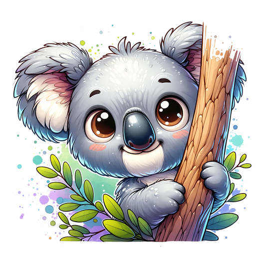 Bügelbild Guck Guck Koala #2 Fylou's Style