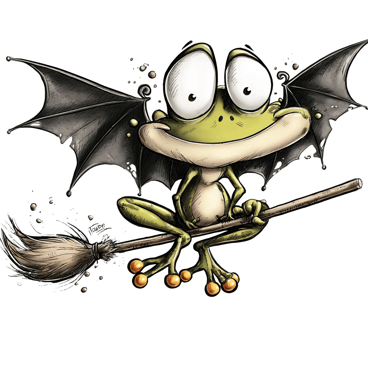 Bügelbild Halloween Frosch #3