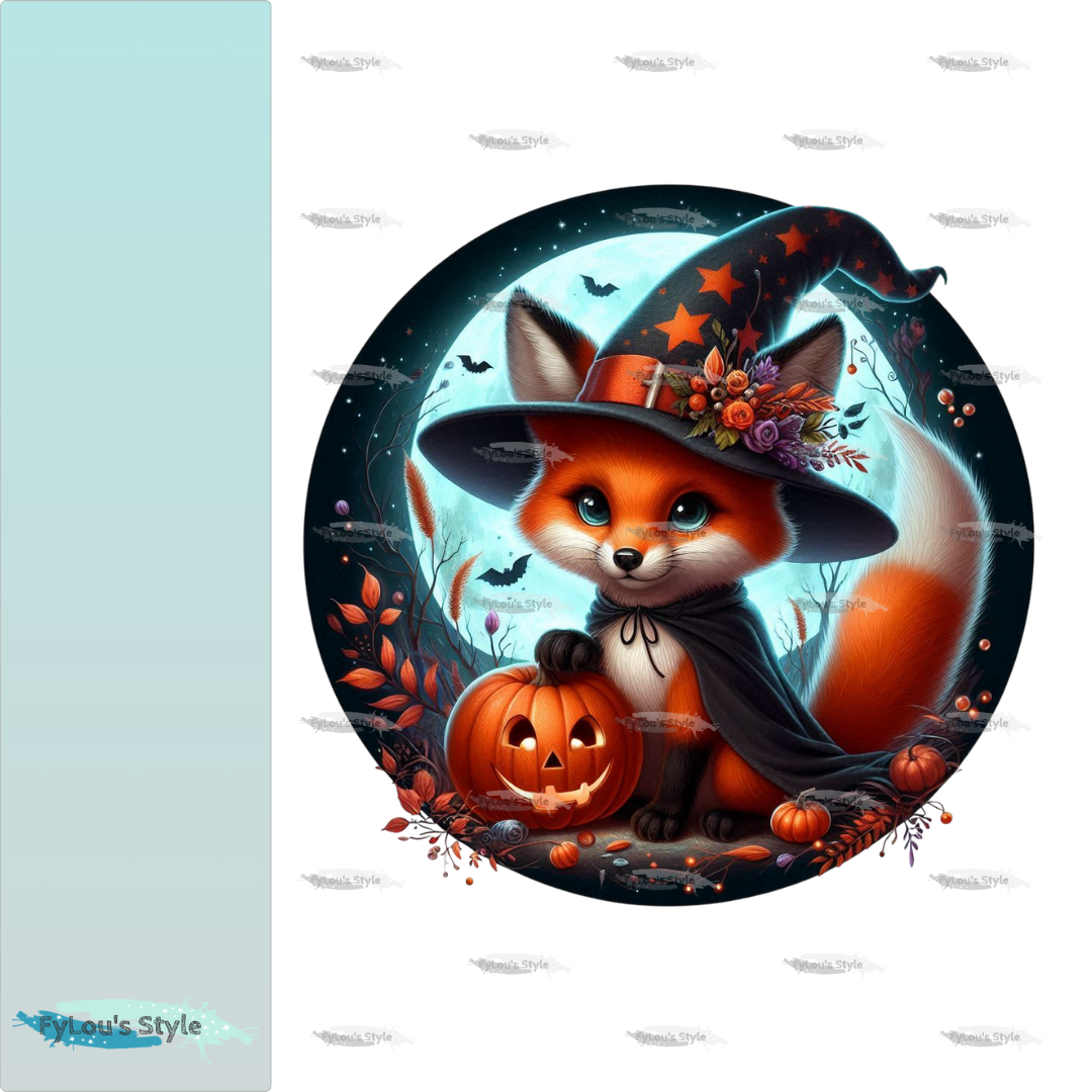 Bügelbild Halloween Fuchs #2