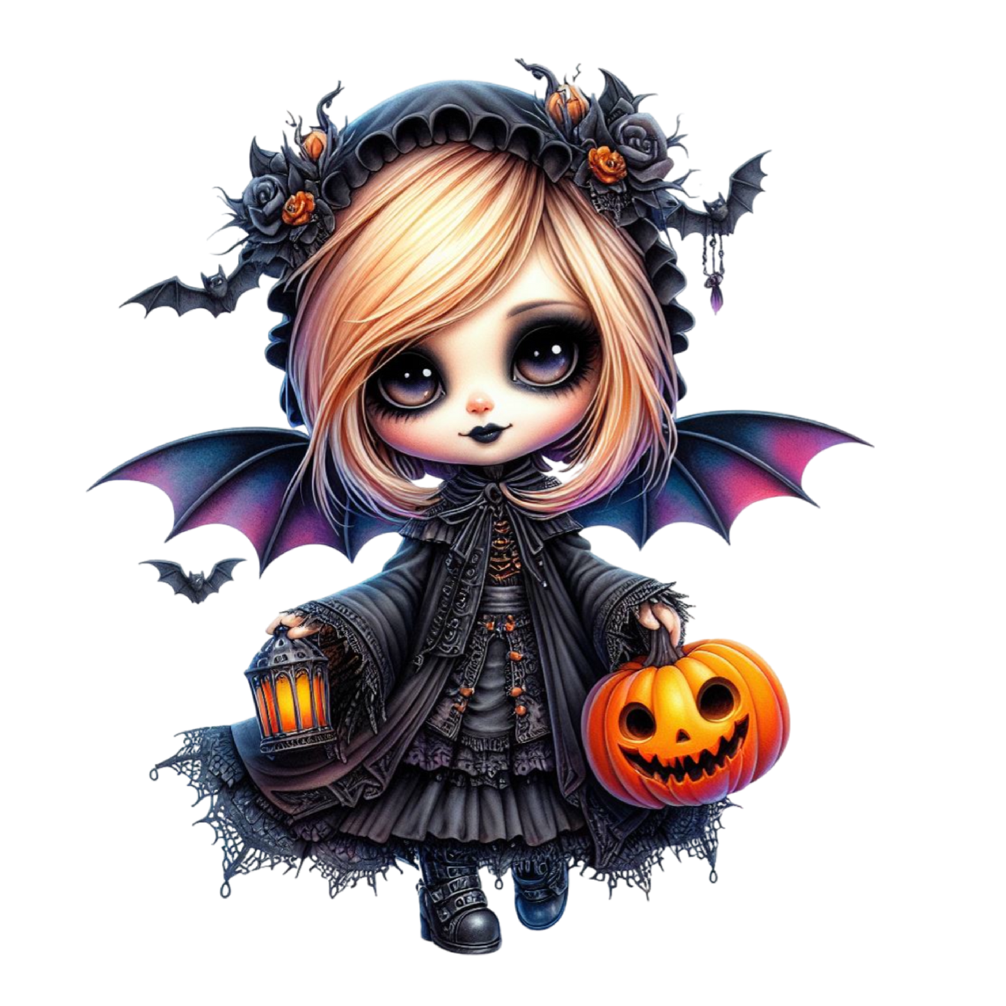 Bügelbild Halloween Gothik Braut #25