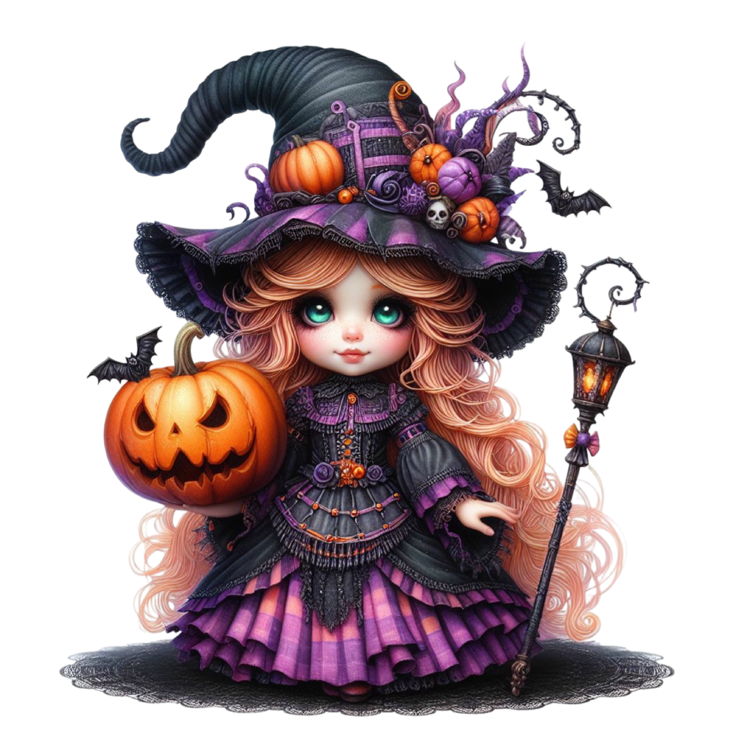 Bügelbild Halloween Gothik Braut #32