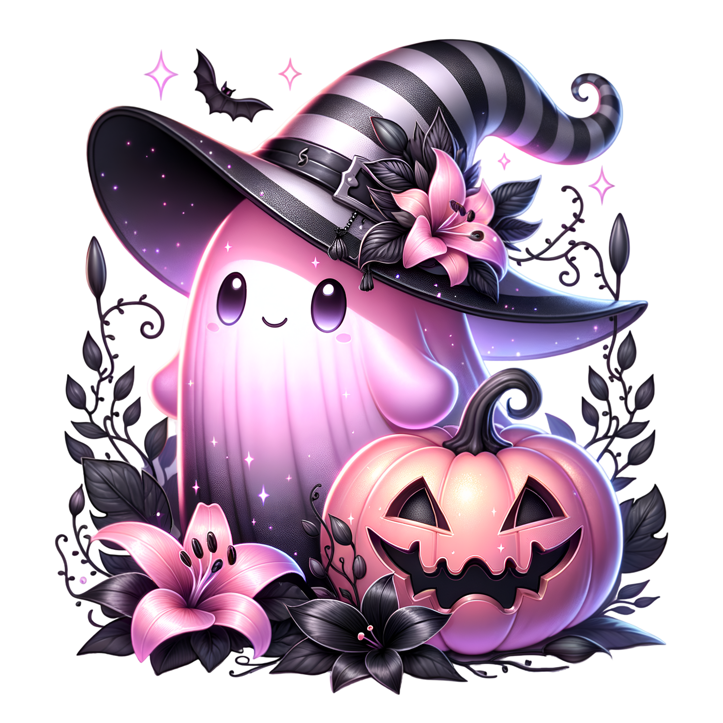 Bügelbild Halloween Hexen Geist #1
