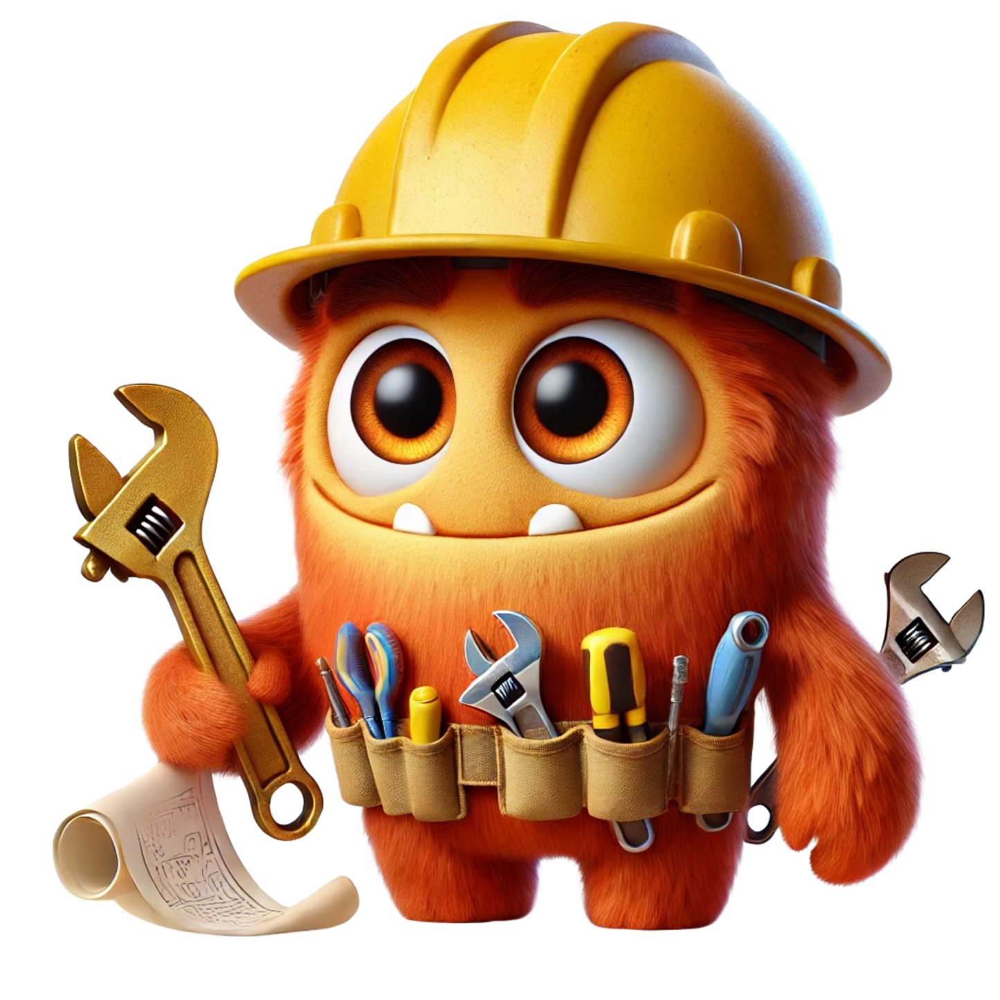 Bügelbild Handwerker Monster Fylou's Style