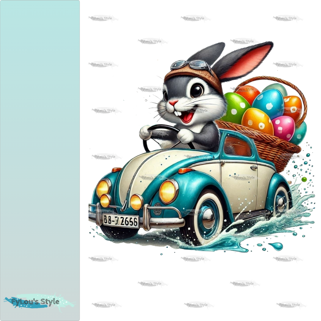 Bügelbild Hase Flitzer Fylou's Style
